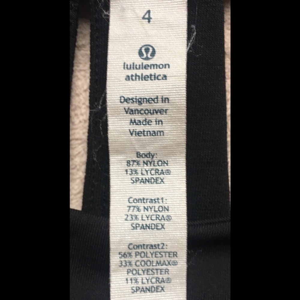 Lululemon Make It Count Tank Top, Sz 4, Black EUC - Picture 8 of 8